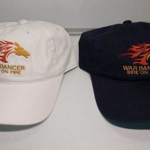 2 War Dancer Sire On Fire Horse Racing Strapback Baseball Style Cotton Hats Caps